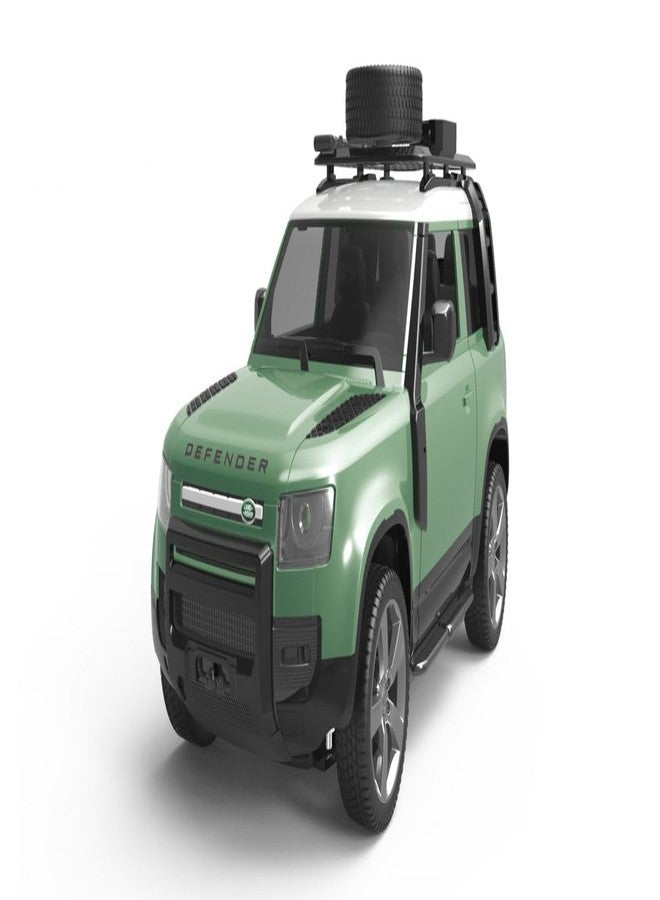 Jack Royal RW 1:12 Scale Land Rover Defender Official Licensed Model Remote Control Toy Car Rechargeable 12Km/h, 2.4Ghz Headlight for Adults Boys Girls (Silver) - Image 3